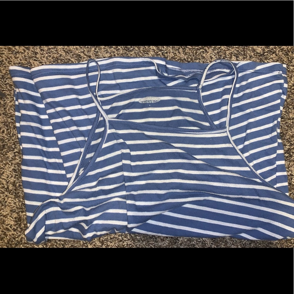 Brand is OldNavy, Size is Small, Color is Blue and White